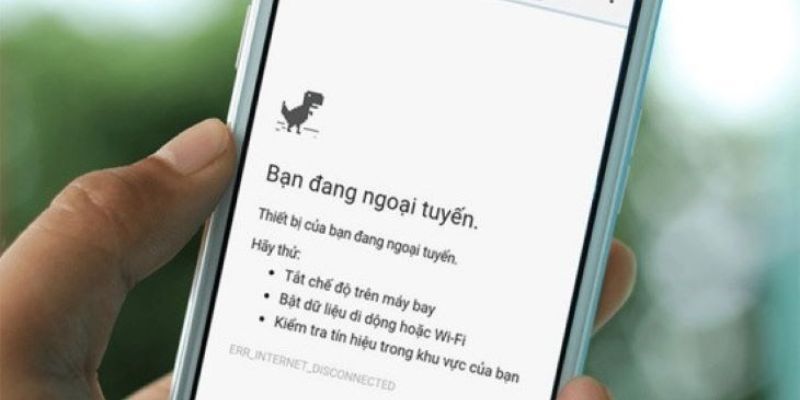 Nguyên nhân do lỗi internet hoặc trình duyệt web